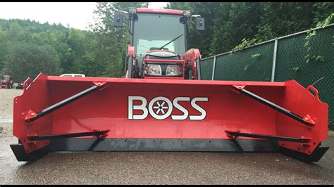 snow box blade skid steer boss 12|sae skid steer box plow.